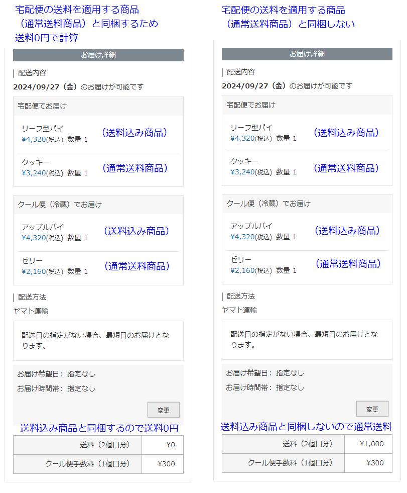 送料込み価格かつクール便・商品個別送料かつクール便 | 配送・送料設定 | 機能一覧 | SaaS型ECサイト構築プラットフォームはfutureshop