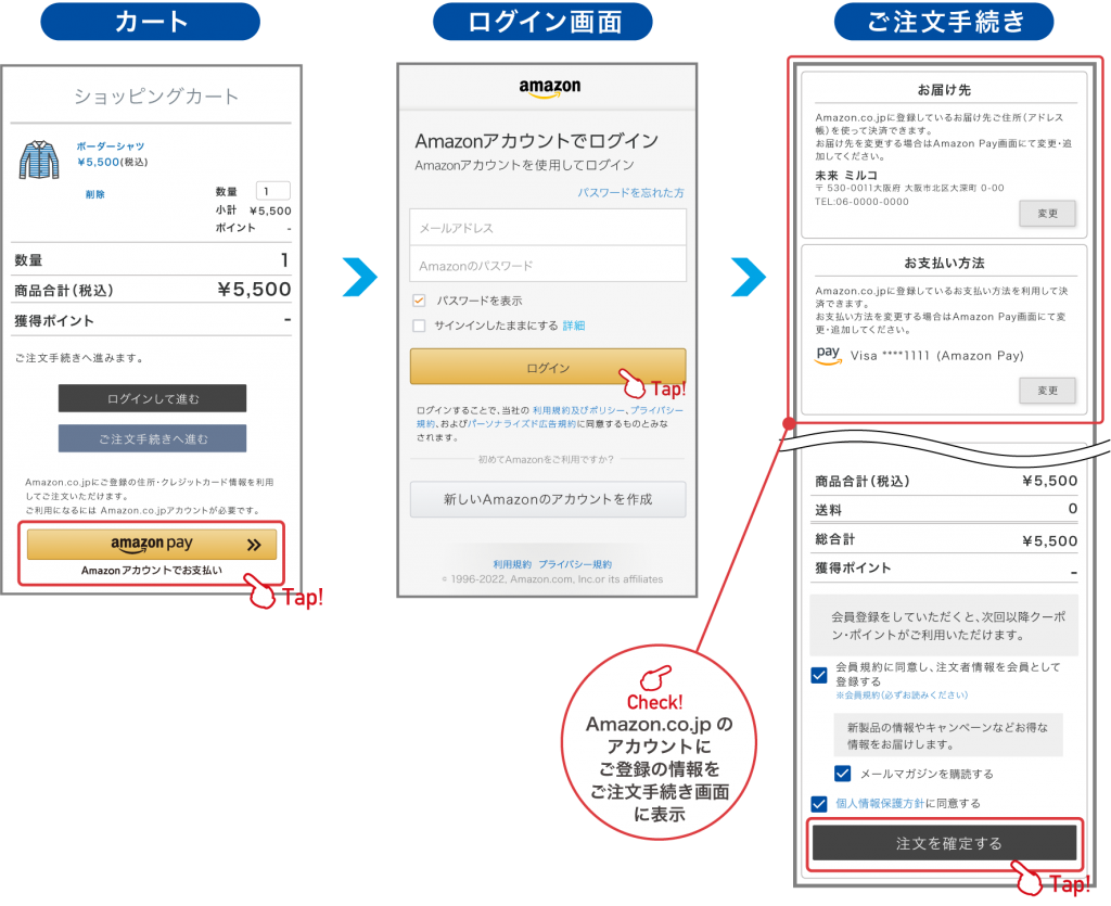 Amazon Pay利用フロー