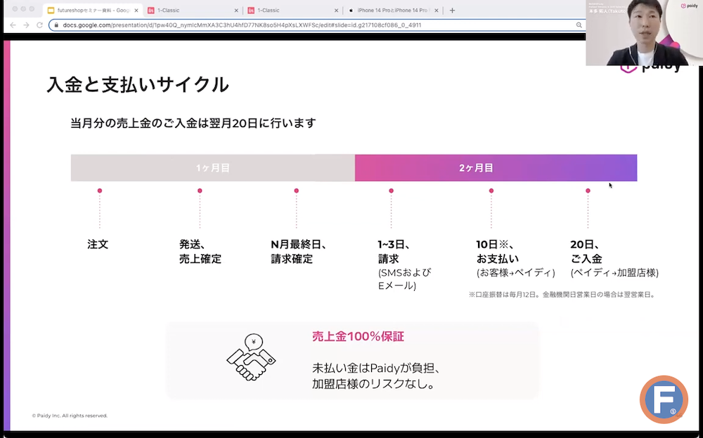 ペイディの入金と支払いサイクル